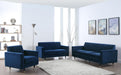 Lola Navy Velvet Sofa - Home And Beyond