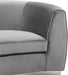 Julian Grey Velvet Loveseat - Home And Beyond