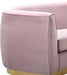 Julian Pink Velvet Loveseat - Home And Beyond