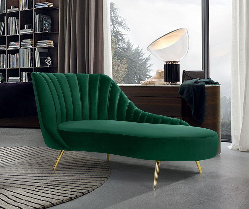 Margo Green Velvet Chaise