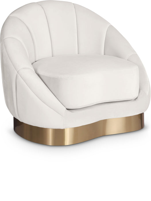 Shelly Cream Velvet Chair image