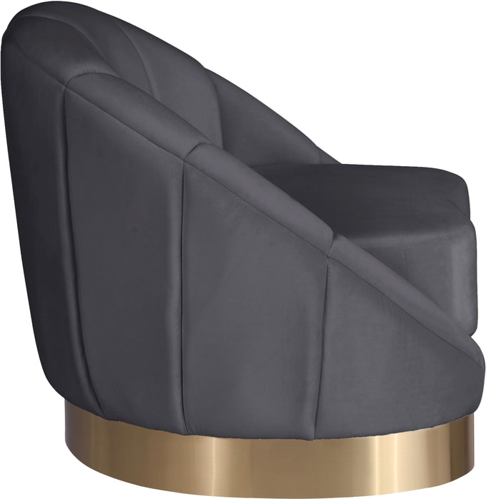 Shelly Grey Velvet Chair