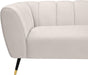 Beaumont Cream Velvet Sofa - Home And Beyond