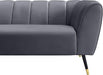 Beaumont Grey Velvet Sofa - Home And Beyond