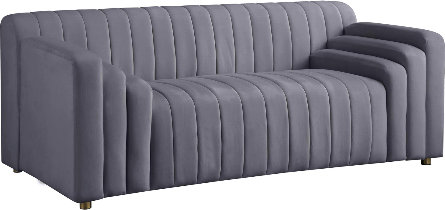 Naya Grey Velvet Loveseat image