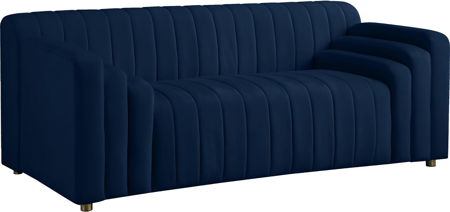 Naya Navy Velvet Loveseat image