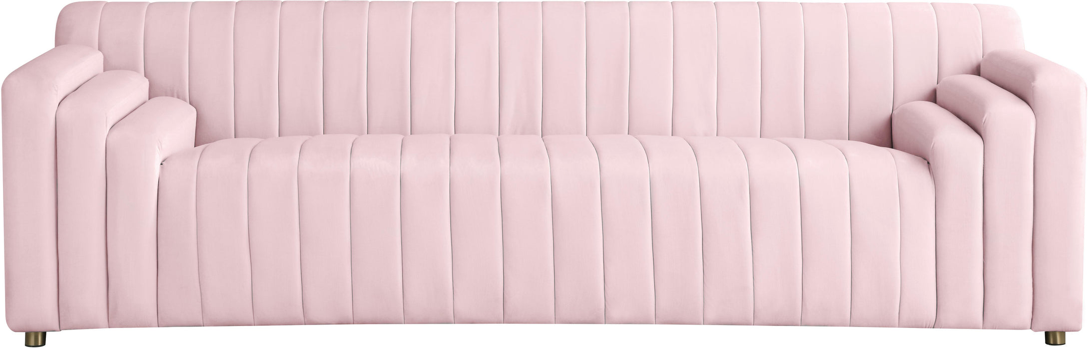 Naya Pink Velvet Sofa