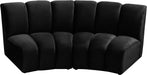 Infinity Black Velvet 2pc. Modular Sectional - Home And Beyond