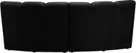 Infinity Black Velvet 2pc. Modular Sectional - Home And Beyond