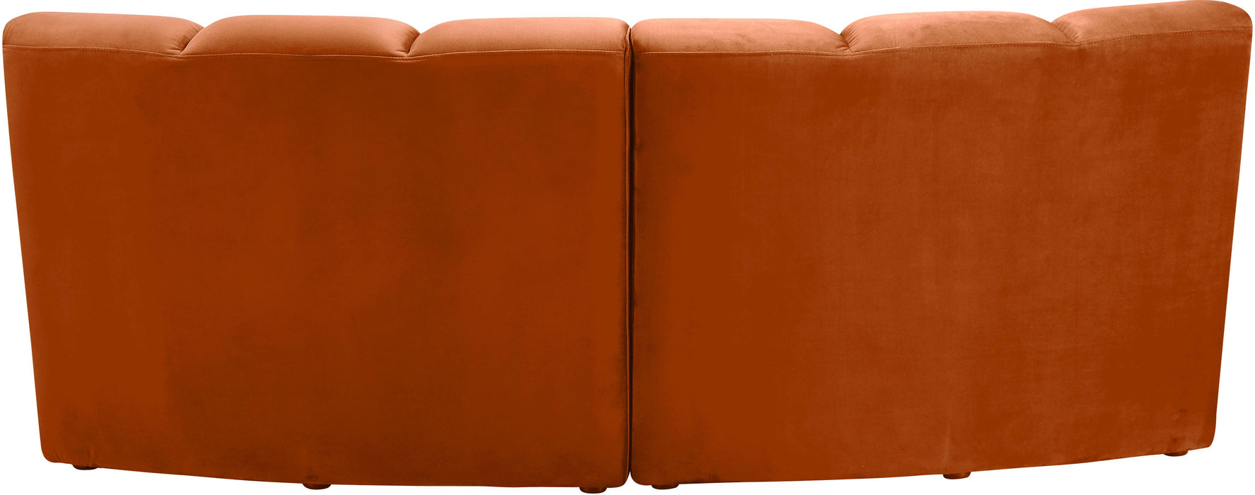 Infinity Cognac Velvet 2pc. Modular Sectional - Home And Beyond