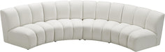 Infinity Cream Velvet 4pc. Modular Sectional - Home And Beyond