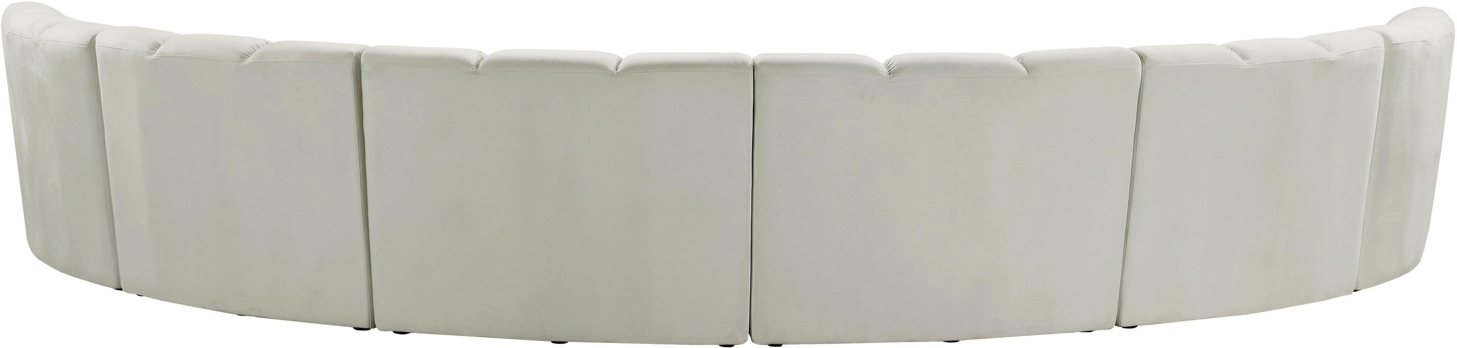 Infinity Cream Velvet 6pc. Modular Sectional