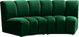 Infinity Green Velvet 2pc. Modular Sectional - Home And Beyond