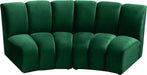 Infinity Green Velvet 2pc. Modular Sectional - Home And Beyond