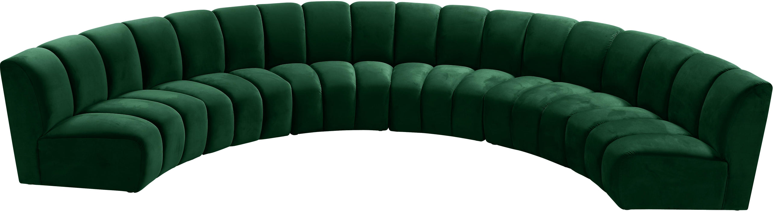 Infinity Green Velvet 6pc. Modular Sectional - Home And Beyond