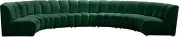 Infinity Green Velvet 7pc. Modular Sectional image