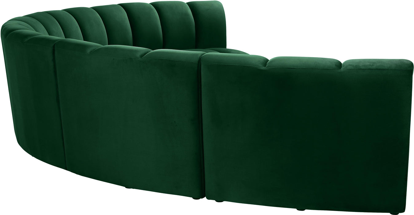 Infinity Green Velvet 6pc. Modular Sectional - Home And Beyond