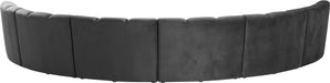 Infinity Grey Velvet 6pc. Modular Sectional - Home And Beyond