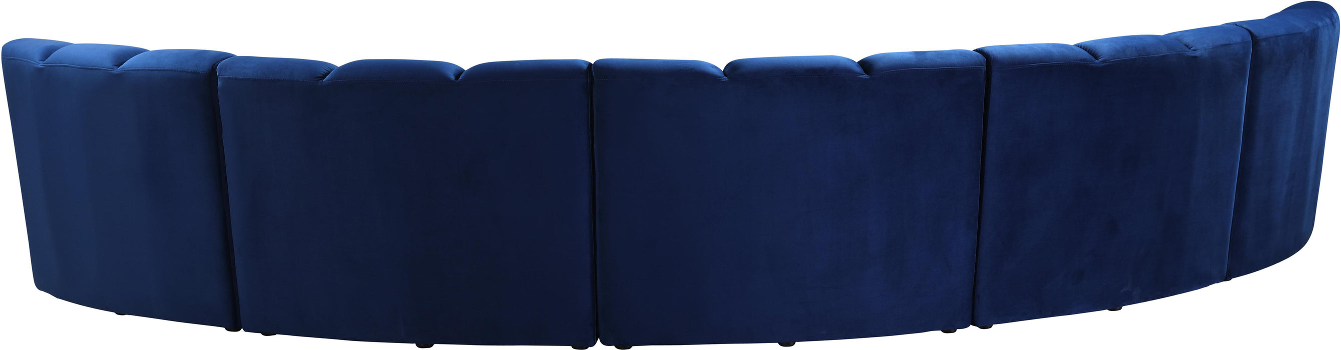 Infinity Navy Velvet 5pc. Modular Sectional - Home And Beyond