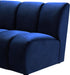 Infinity Navy Velvet 11pc. Modular Sectional - Home And Beyond