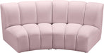 Infinity Pink Velvet 2pc. Modular Sectional - Home And Beyond