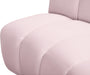 Infinity Pink Velvet 3pc. Modular Sectional - Home And Beyond