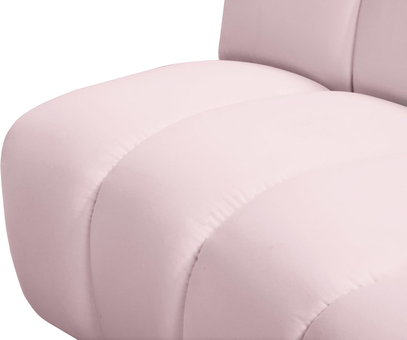 Infinity Pink Velvet 9pc. Modular Sectional - Home And Beyond
