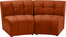 Limitless Cognac Velvet 2pc. Modular Sectional image