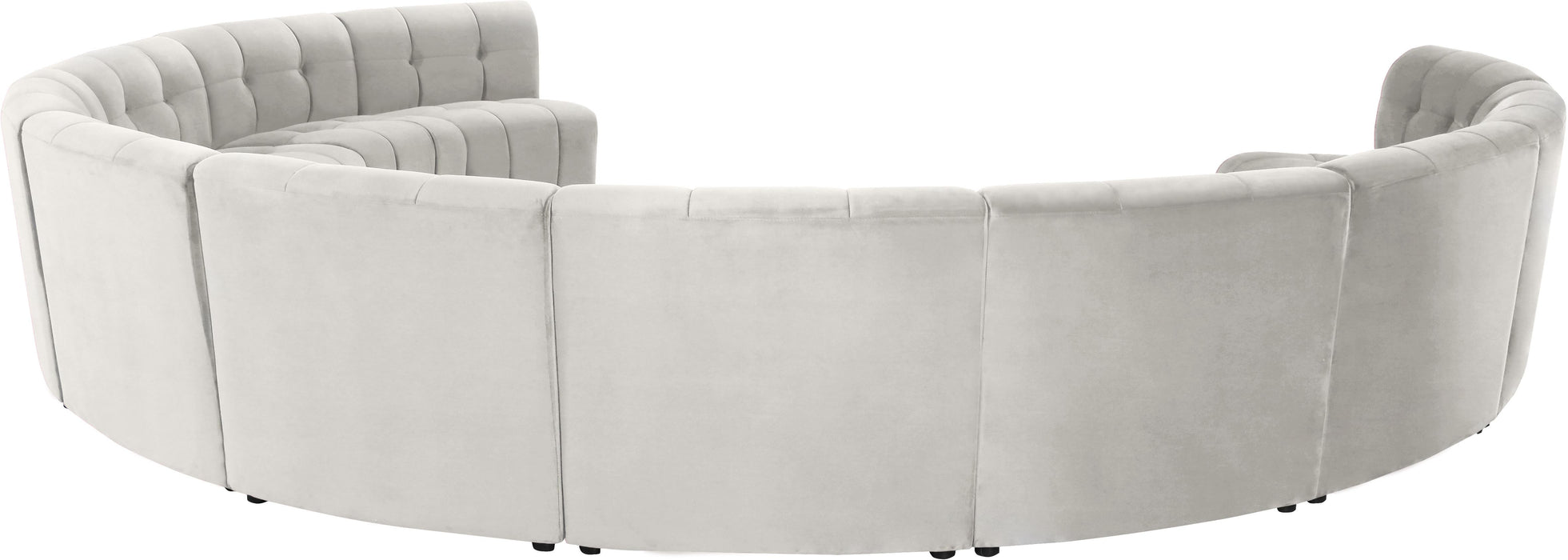 Limitless Cream Velvet 11pc. Modular Sectional