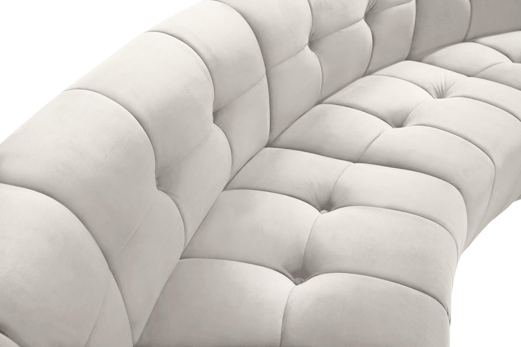 Limitless Cream Velvet 12pc. Modular Sectional