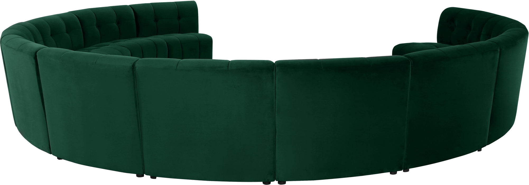 Limitless Green Velvet 12pc. Modular Sectional