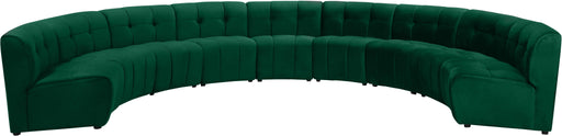 Limitless Green Velvet 9pc. Modular Sectional image