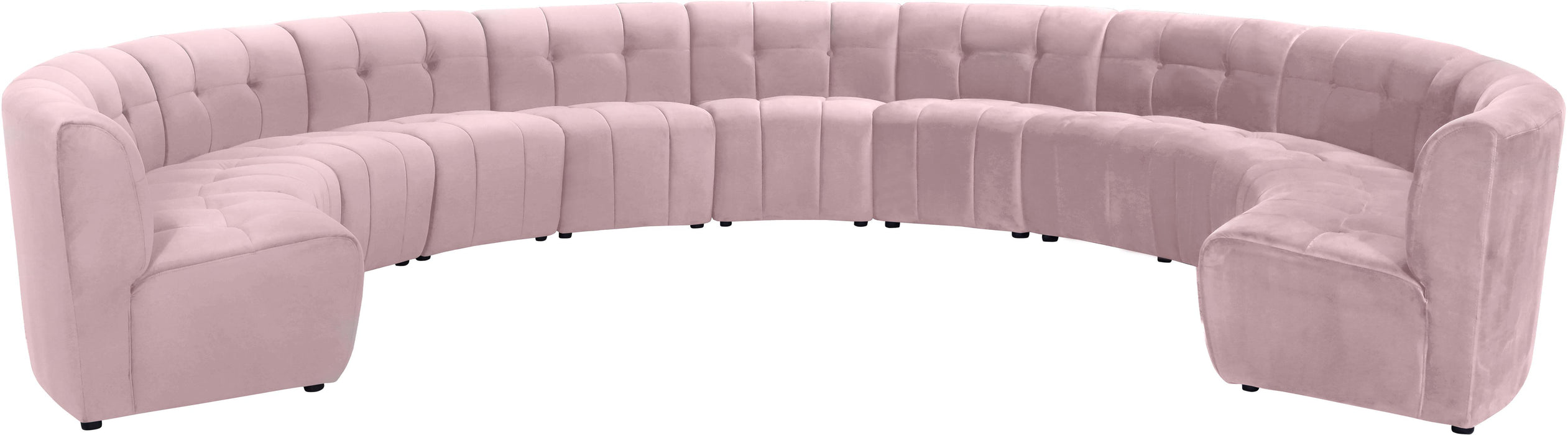 Limitless Pink Velvet 11pc. Modular Sectional image