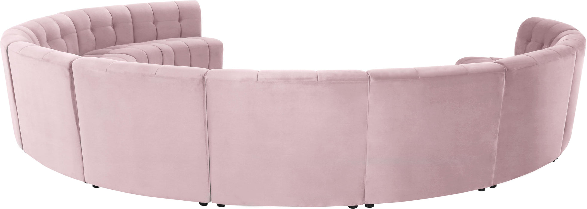 Limitless Pink Velvet 11pc. Modular Sectional