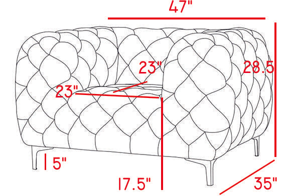 Mercer Navy Velvet Chair - Home And Beyond