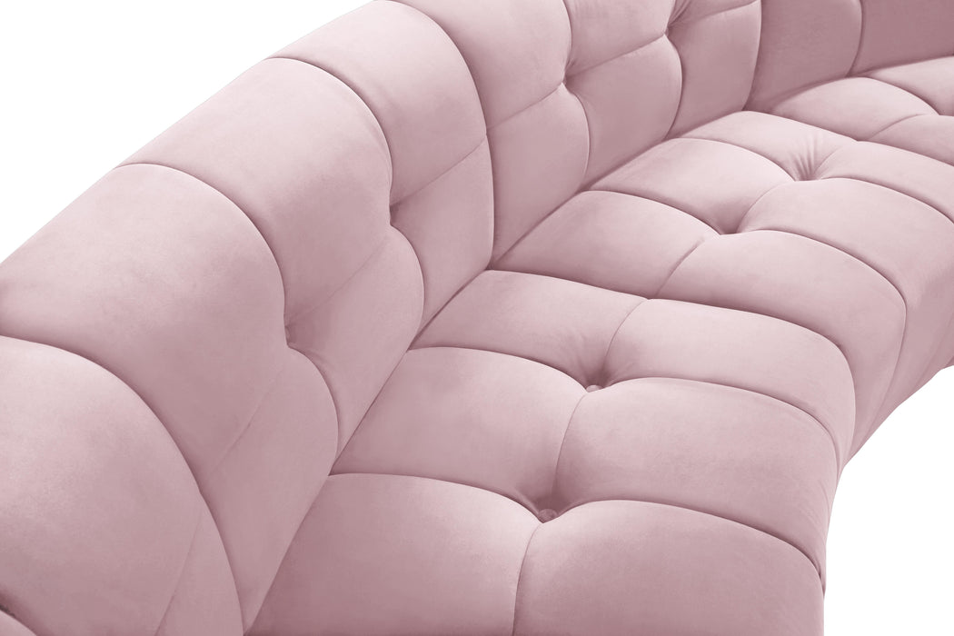 Limitless Pink Velvet 14pc. Modular Sectional