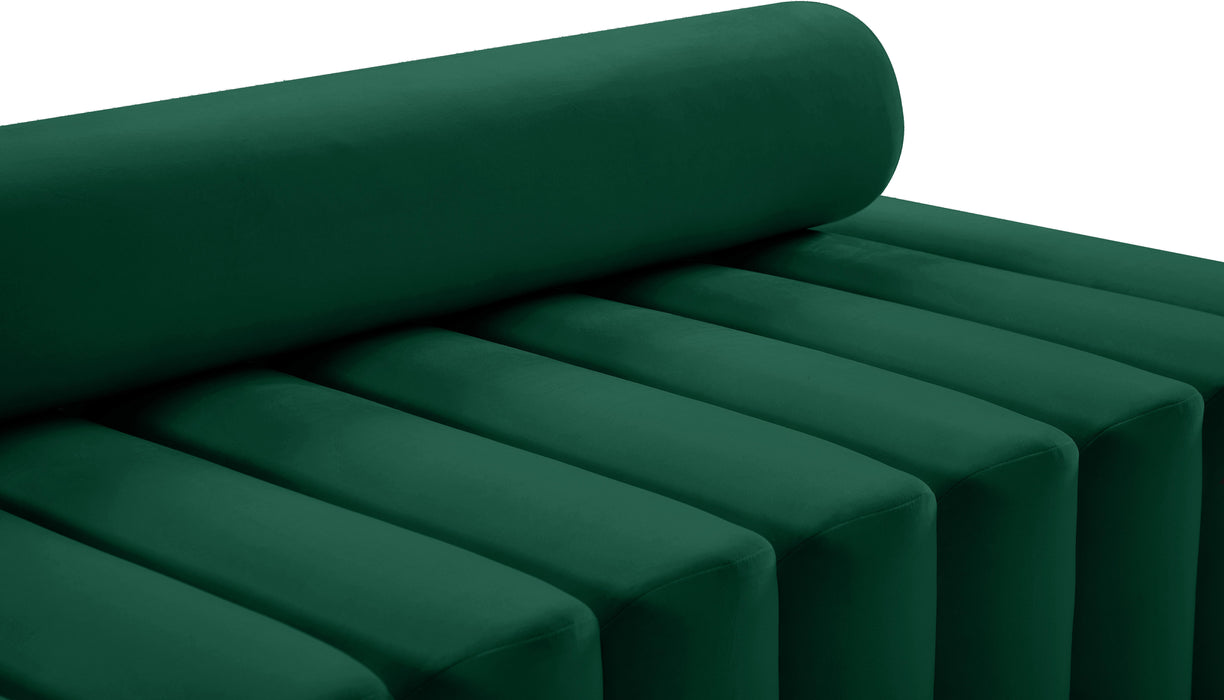 Melody Green Velvet Loveseat - Home And Beyond