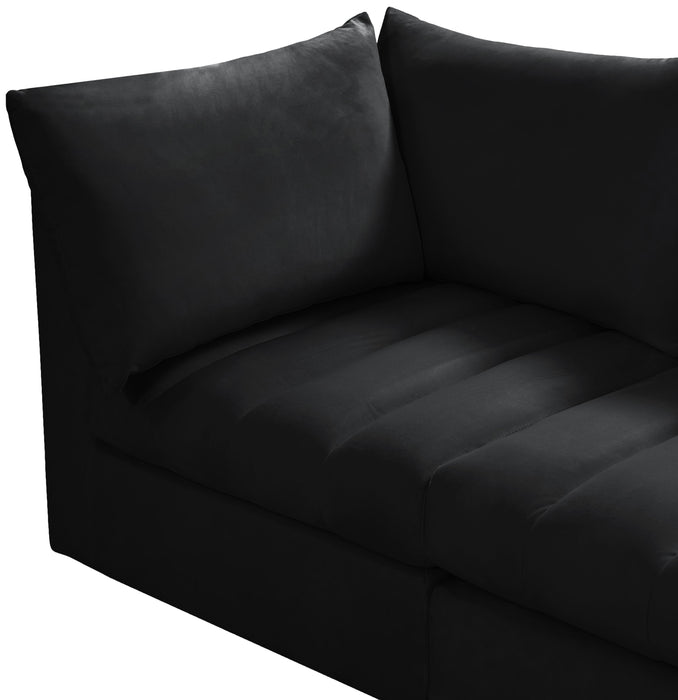 Jacob Black Velvet Modular Sectional