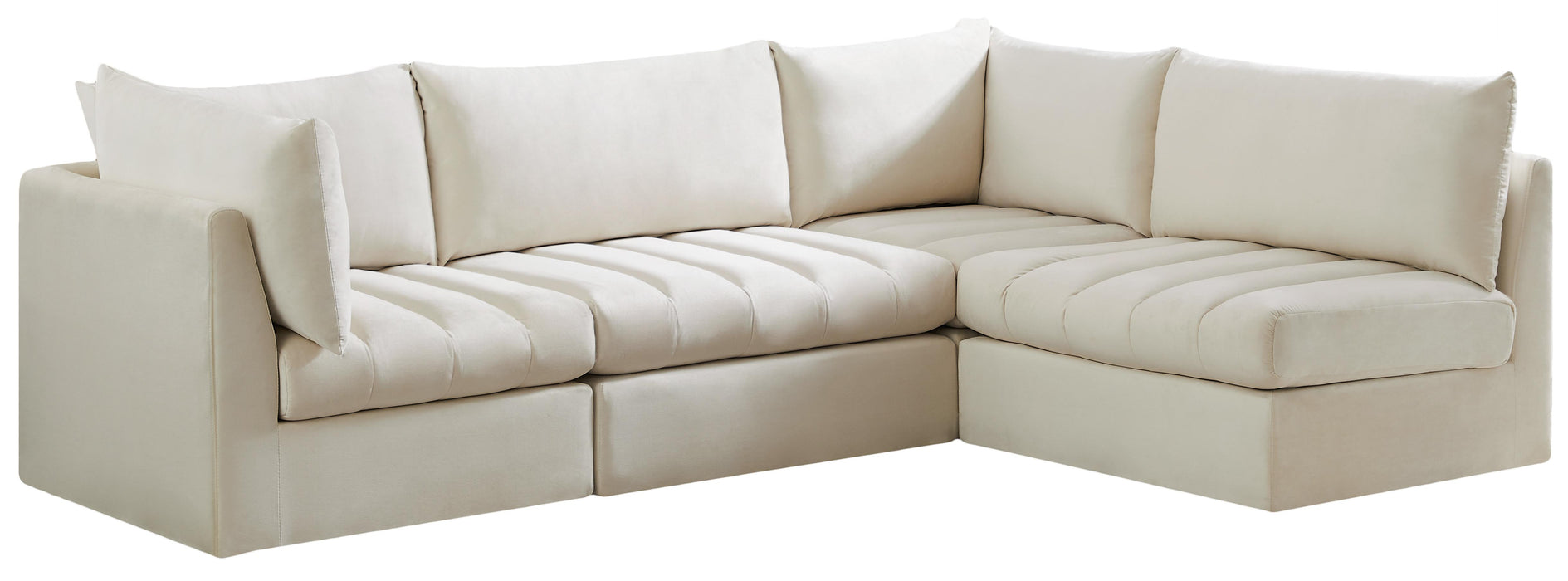 Jacob Cream Velvet Modular Sectional image