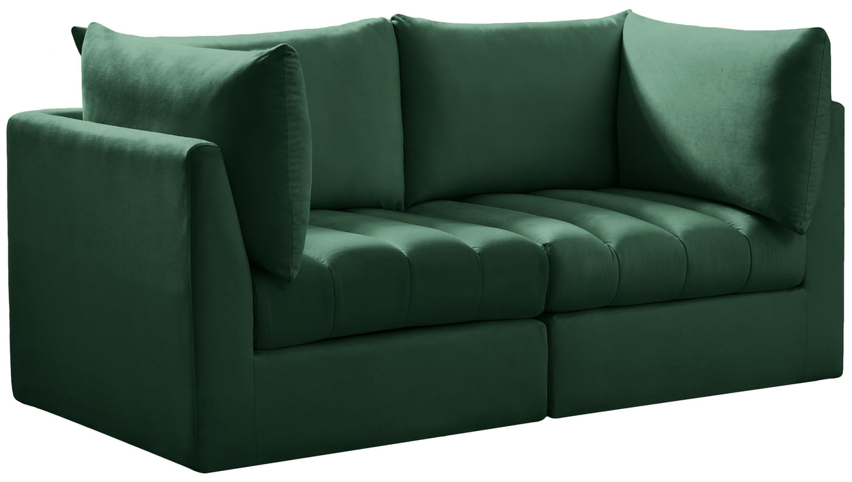 Jacob Green Velvet Modular Sofa