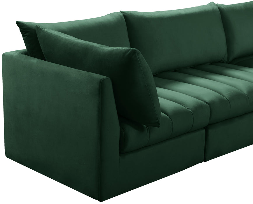 Jacob Green Velvet Modular Sectional