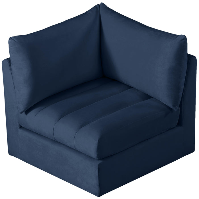 Jacob Navy Velvet Corner