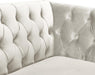 Michelle Cream Velvet Loveseat - Home And Beyond
