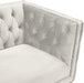 Michelle Cream Velvet Loveseat - Home And Beyond