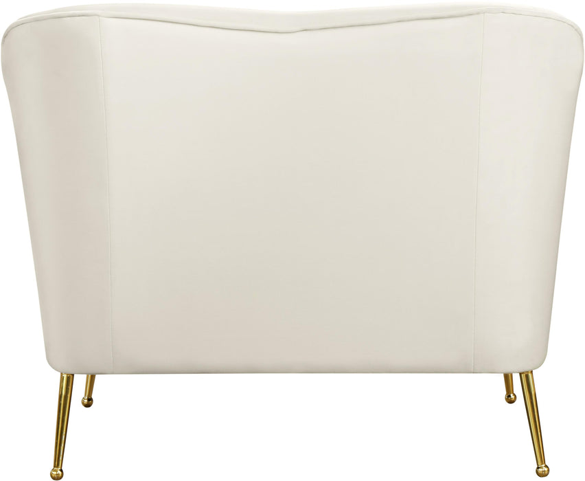 Hermosa Cream Velvet Chair