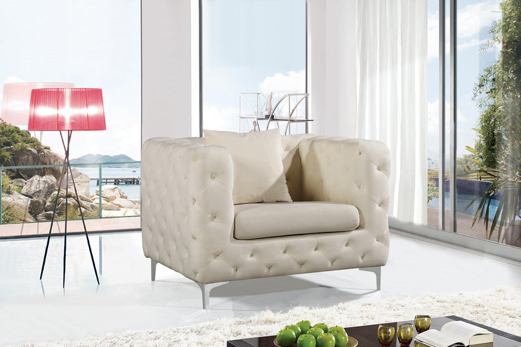 Scarlett Cream Velvet Chair