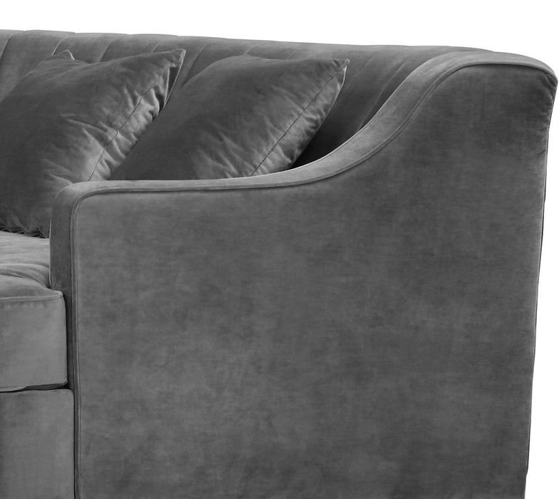 Jackson Grey Velvet 2pc. Sectional