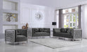 Opal Grey Velvet Sofa - Home And Beyond