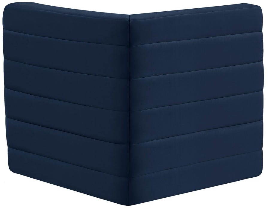 Quincy Navy Velvet Modular Corner Chair