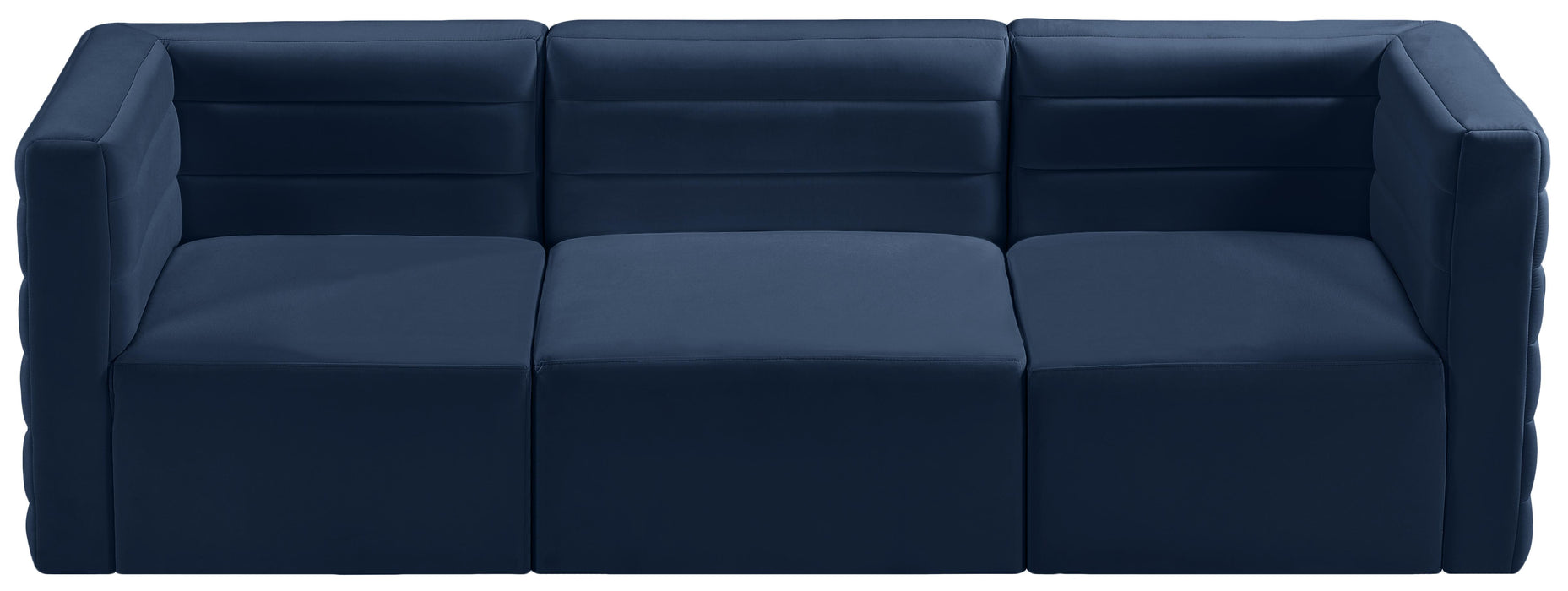 Quincy Navy Velvet Modular Sofa